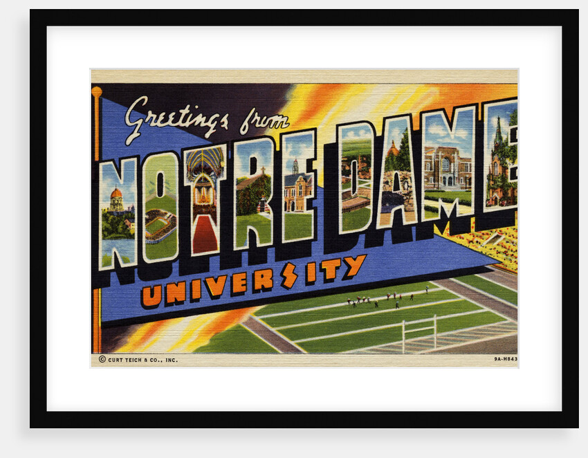 Greeting Card from Notre Dame University by Anonymous