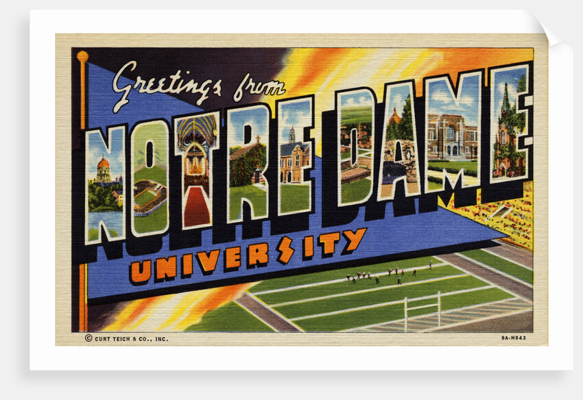 Greeting Card from Notre Dame University by Anonymous