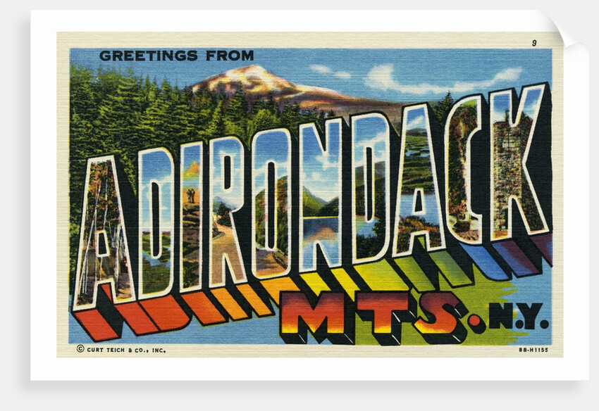 Greeting Card from the Adirondack Mountains by Anonymous