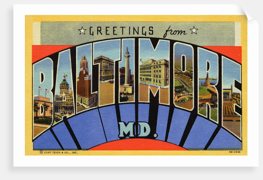 Postcard of Baltimore, Maryland by Anonymous