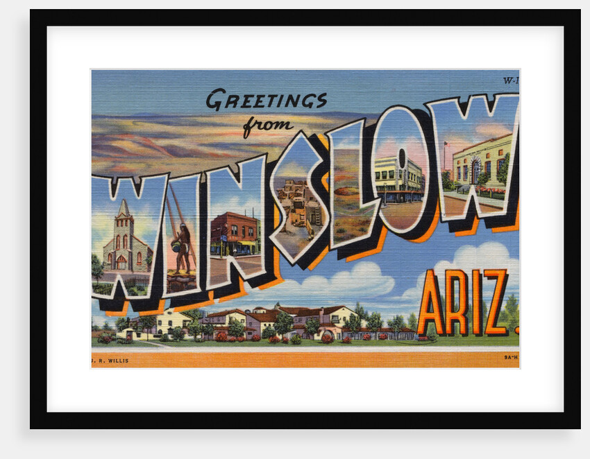 Postcard of Winslow, Arizona by Anonymous