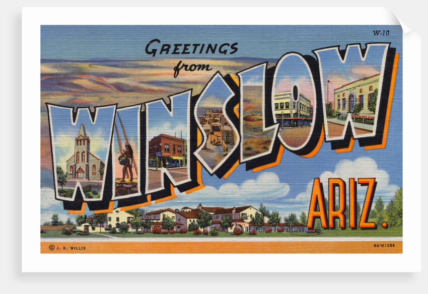 Postcard of Winslow, Arizona by Anonymous