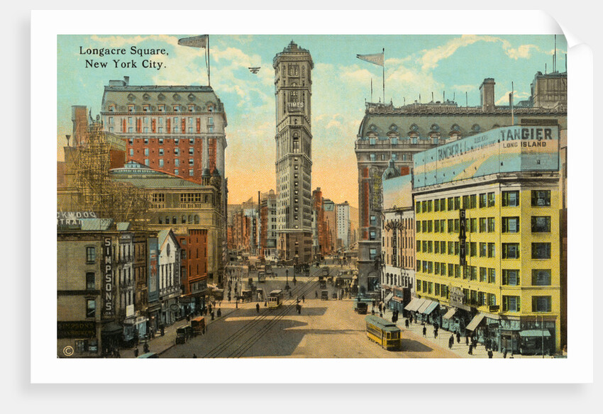 Postcard of Longacre Square by Anonymous