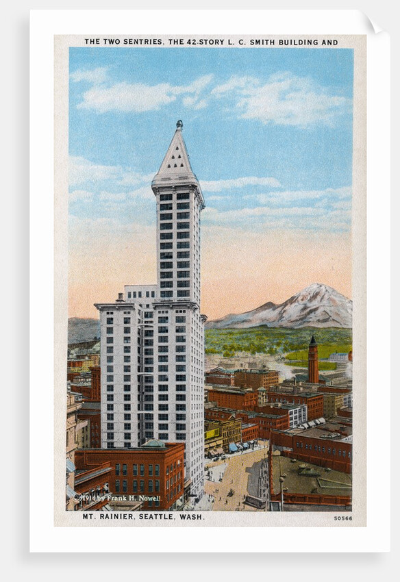 Postcard of L.C. Smith Building in Seattle by Anonymous
