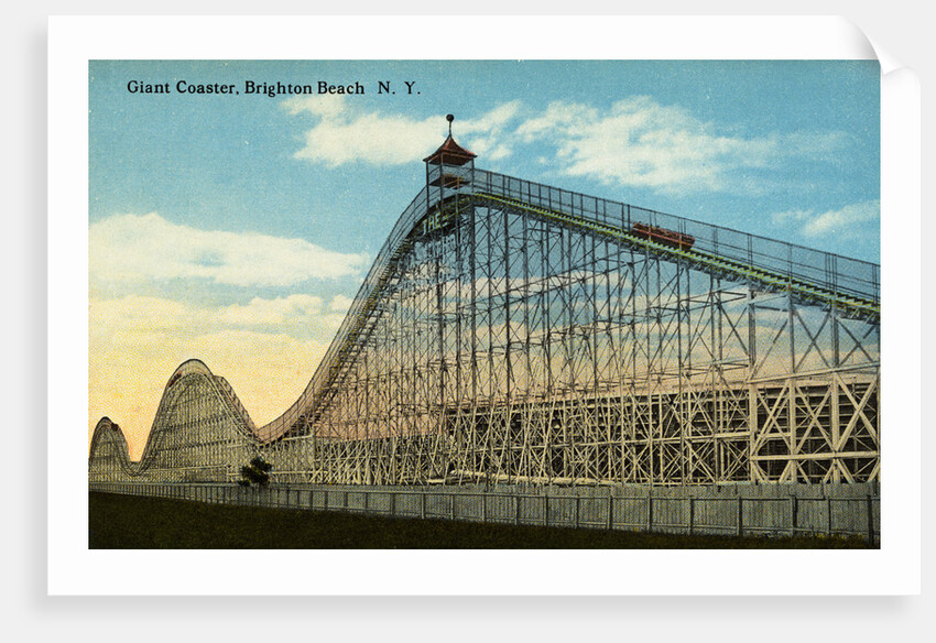Giant Coaster, Brighton Beach N.Y. Postcard by Anonymous