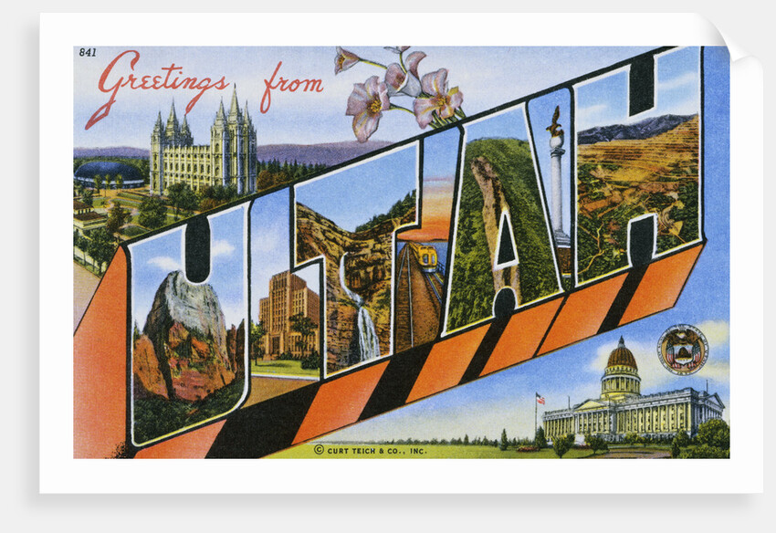 Postcard of Greetings from Utah by Anonymous