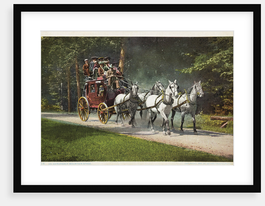 An Adirondack Mountain Stage Postcard by Anonymous