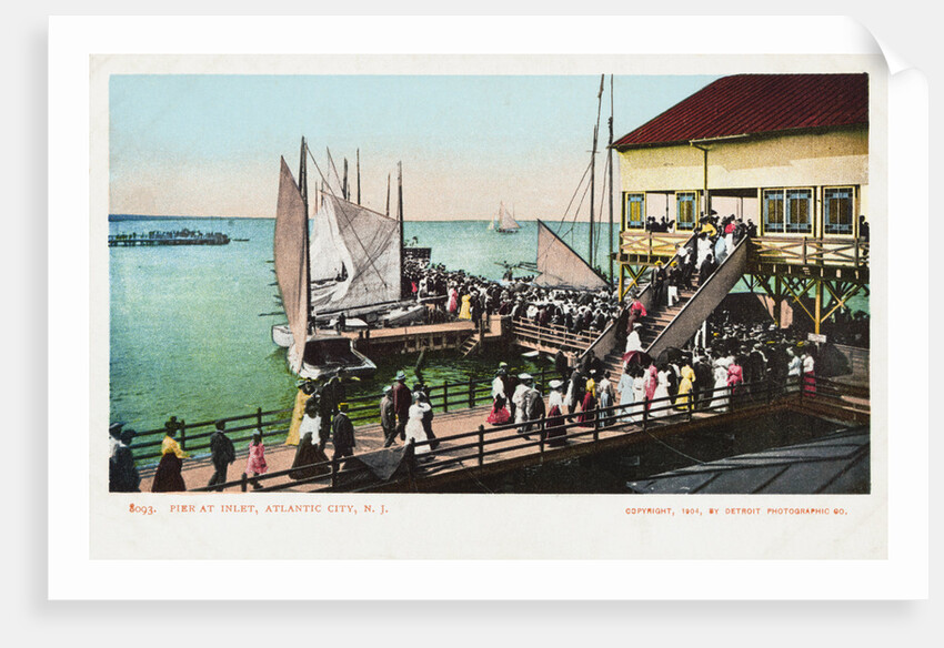 Pier at Inlet, Atlantic City, N.J. Postcard by Anonymous
