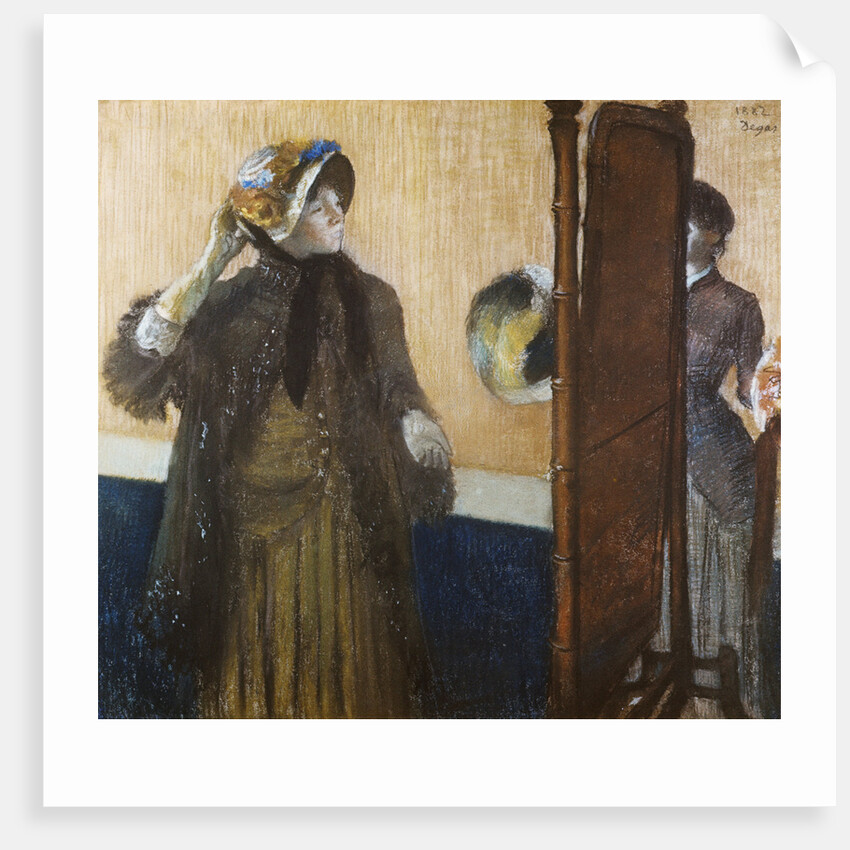 At the Milliner's by Edgar Degas