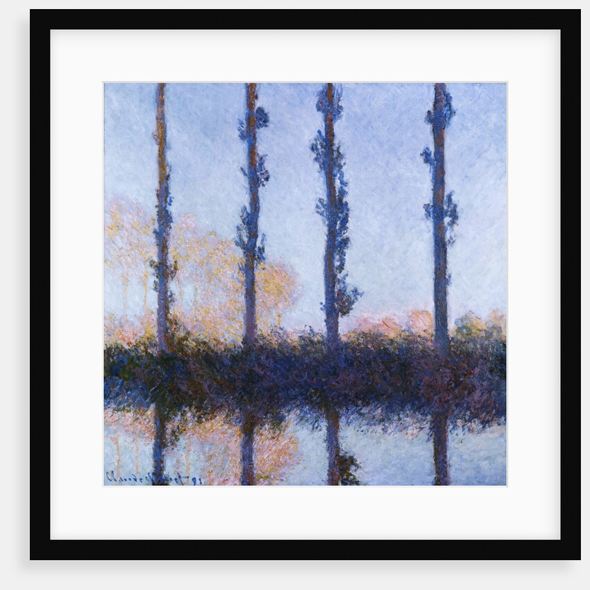 Poplars (1891) by Claude Monet