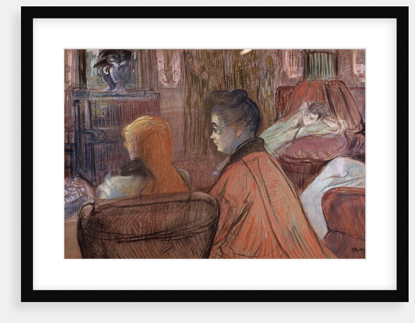 In the Salon by Henri de Toulouse-Lautrec