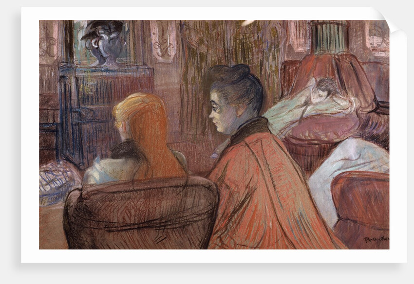 In the Salon by Henri de Toulouse-Lautrec