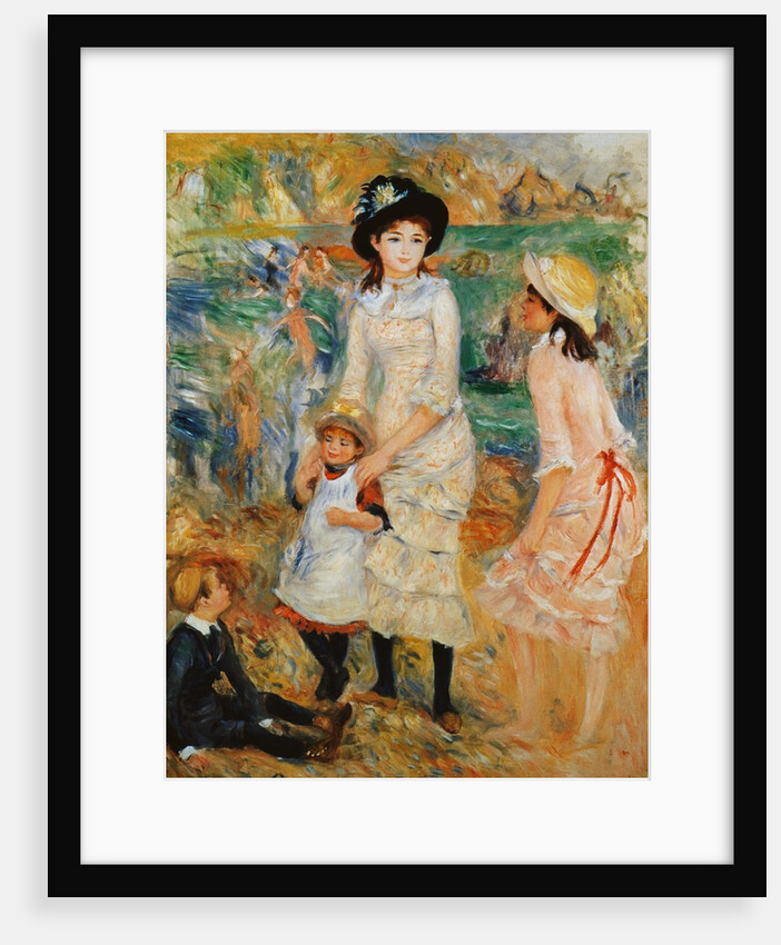 Children on the Seashore, Guernsey by Pierre-Auguste Renoir