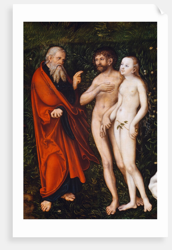 Detail of Garden of Eden by Lucas Cranach the Elder