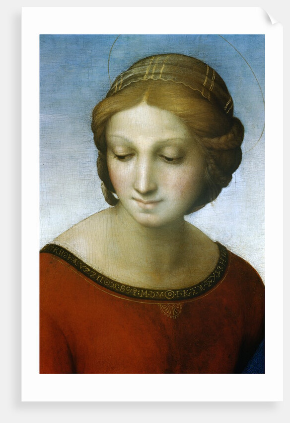 Detail of Madonna of the Meadow by Raphael
