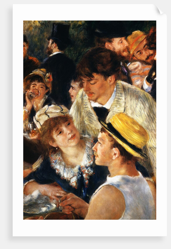 Detail Showing Figures from The Luncheon of the Boating Party by Pierre Auguste Renoir