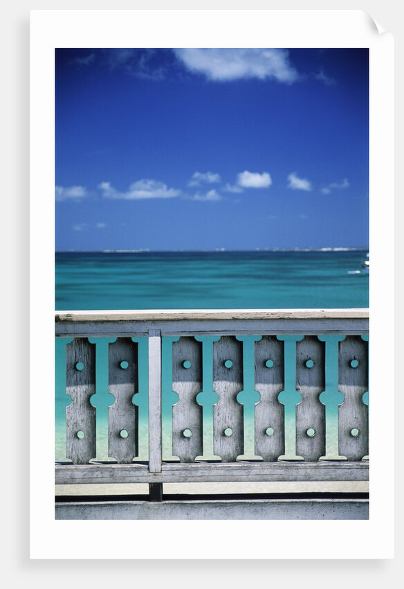 Railing next to the Beach by Anonymous