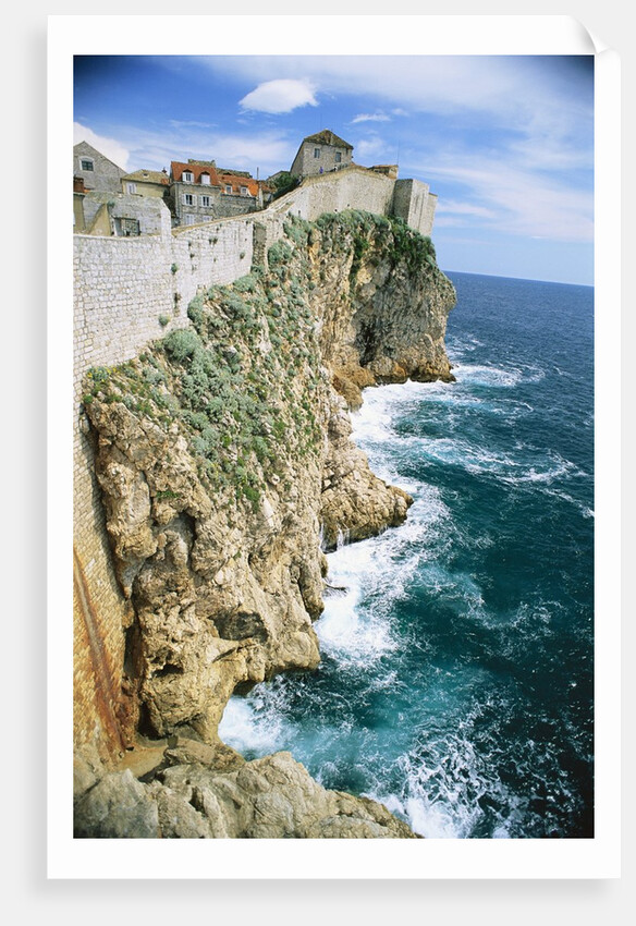 Walled Town of Dubrovnik on Dalmatian Coast by Anonymous