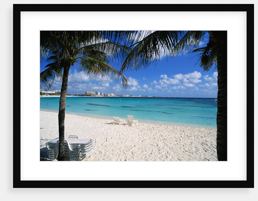 Lounge Chairs on Beach at Club Med by Anonymous