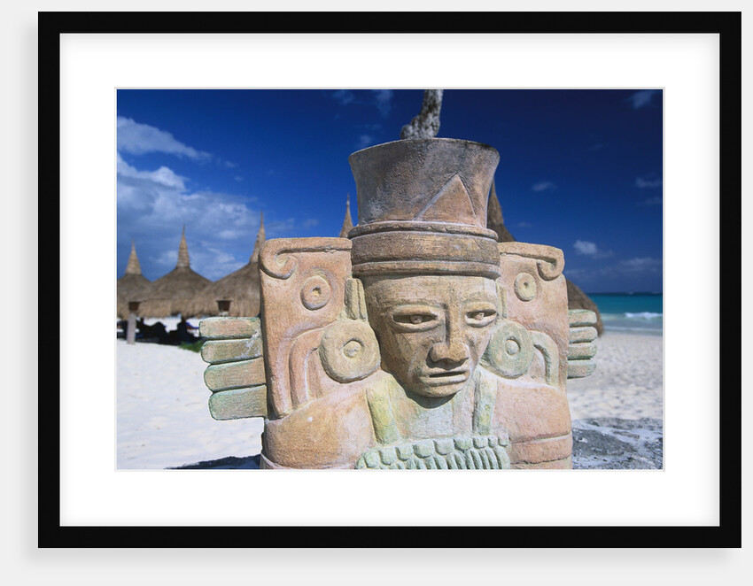Sculpture on Mexican Beach by Anonymous