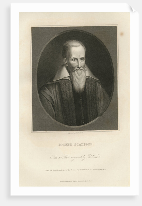 Engraved Portrait of Joseph Justus Scaliger by Anonymous