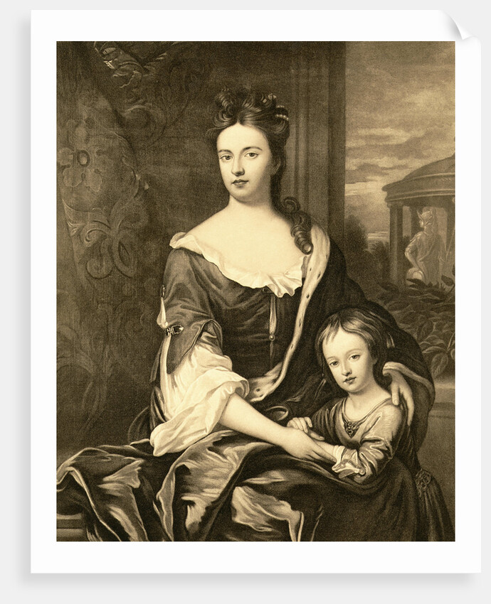 Portrait of Queen Anne and Her Son William, Duke of Gloucester by Michael Dahl
