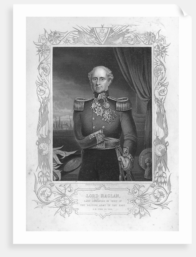 Portrait Engraving of Lord Raglan by Anonymous