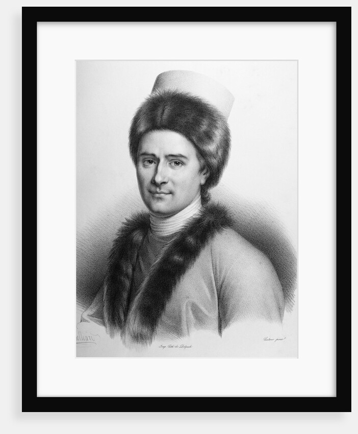 Portrait of Jean-Jacques Rousseau in Armenian Costume by Anonymous