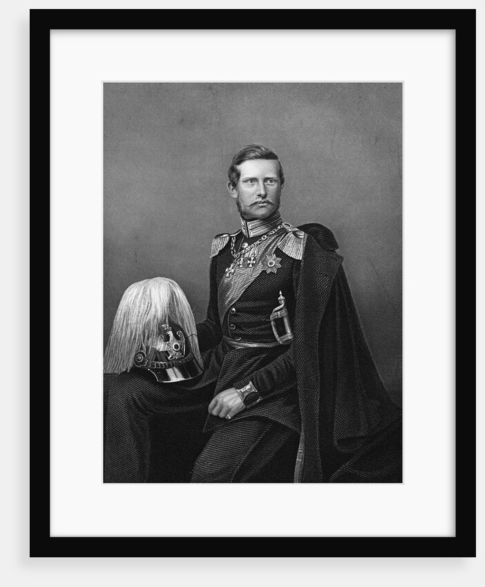 Engraved Portrait of Prince Frederick William of Prussia by D.J. Pound