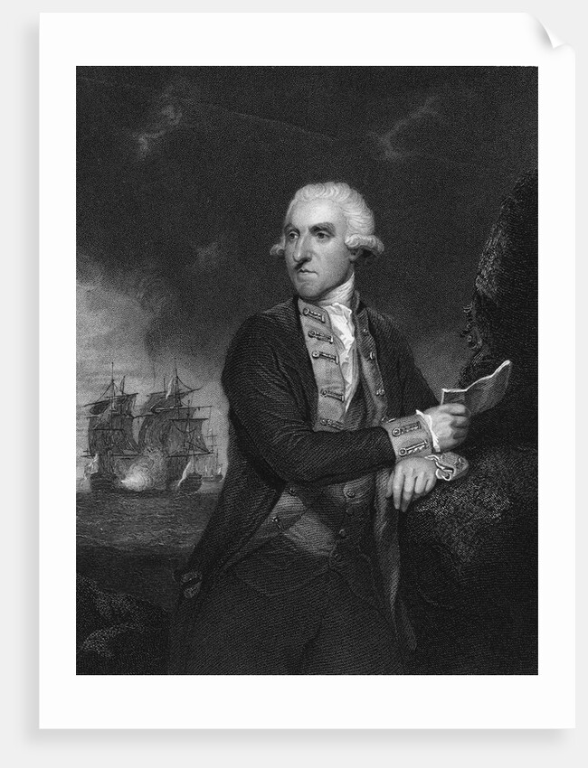 Portrait of Samuel, First Viscount Hood by H. Robinson