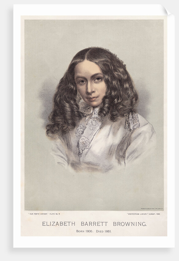 Portrait of Elizabeth Barrett Browning by Anonymous