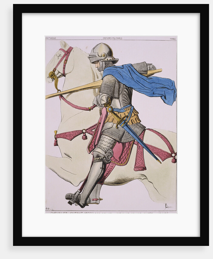 Print Depicting a Knight in Armor on Horseback by Anonymous
