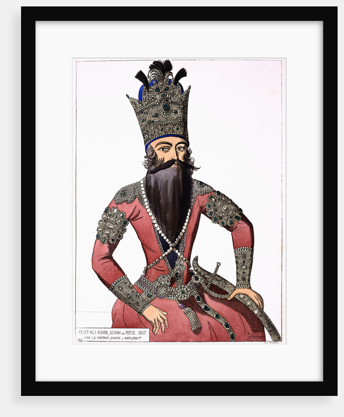 Print Depicting Fath Ali Shah, the Shah of Persia by Anonymous