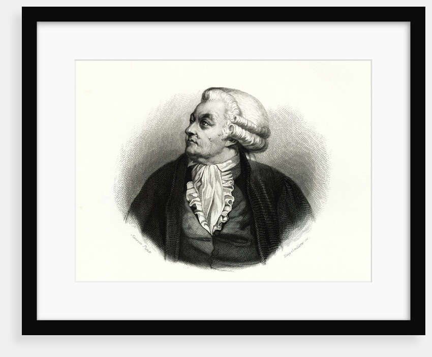 Honore Gabriel Riqueti, Comte de Mirabeau Engraving by Tony Goutiere