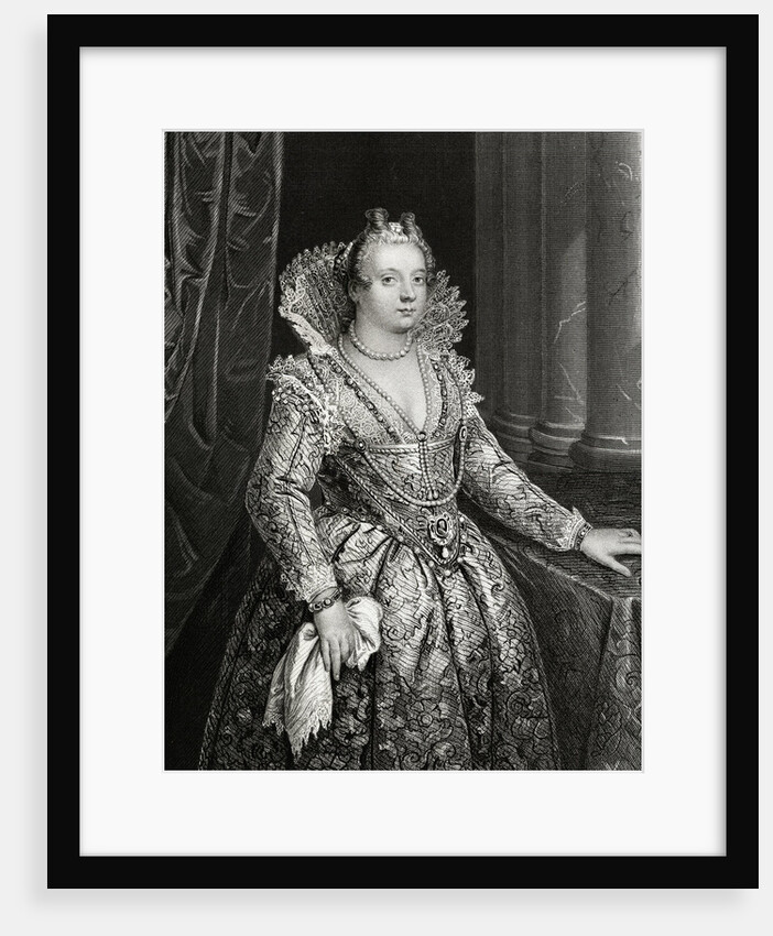 Marie de Medici Engraving by William French
