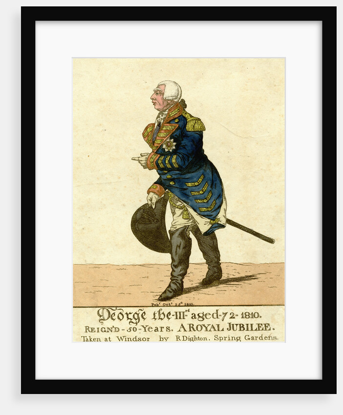 George III Print of His Fiftieth Year Jubilee by Robert Dighton