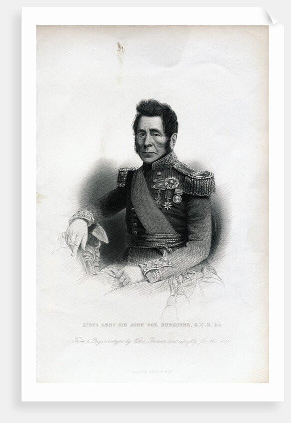 Lieutenant General Sir John Fox Burgoyne Engraving by Anonymous