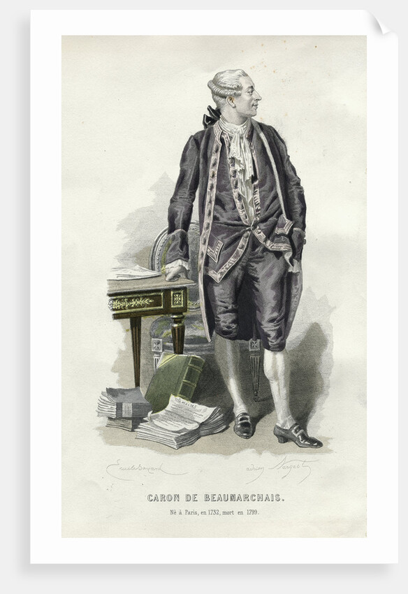 Caron de Beaumarchais by Emile Bayard