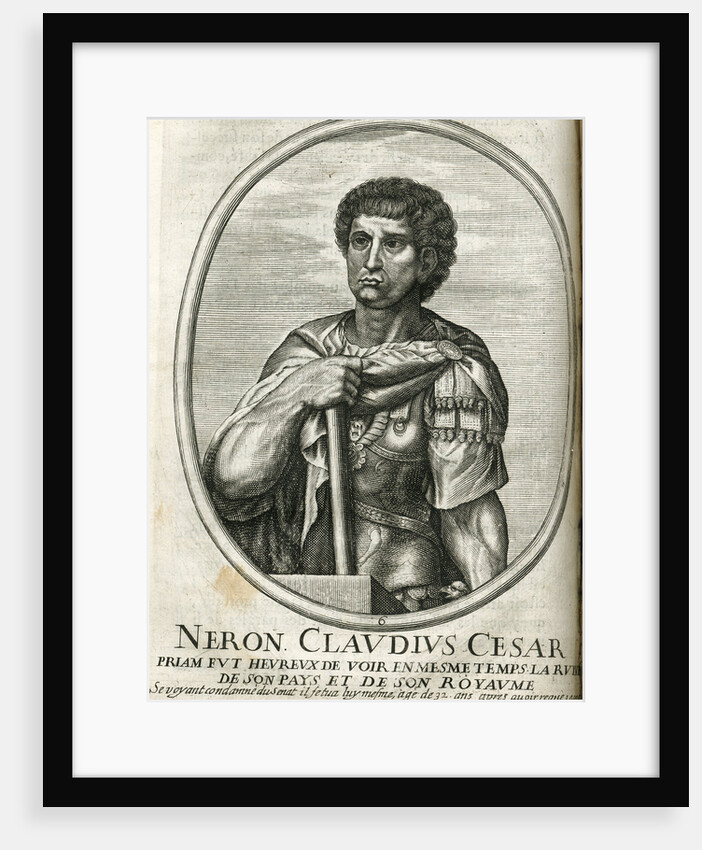 Neron. Claudius Cesar Engraving by Anonymous