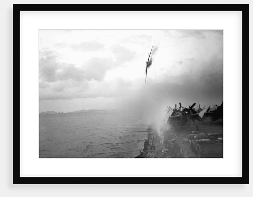 Japanese Kamikaze Plane Shot Down by Anonymous