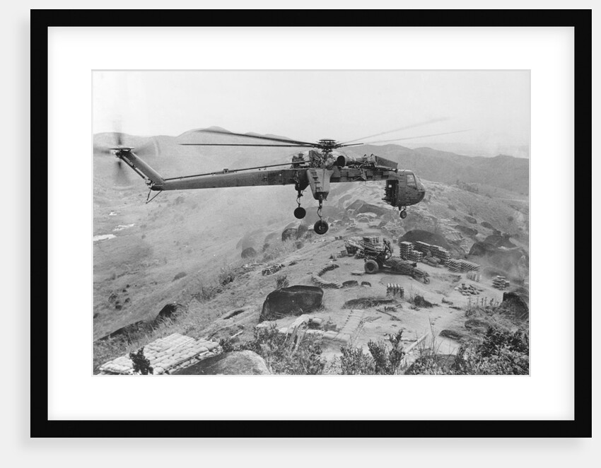 CH-54 "Flying Crane" in Flight by Anonymous