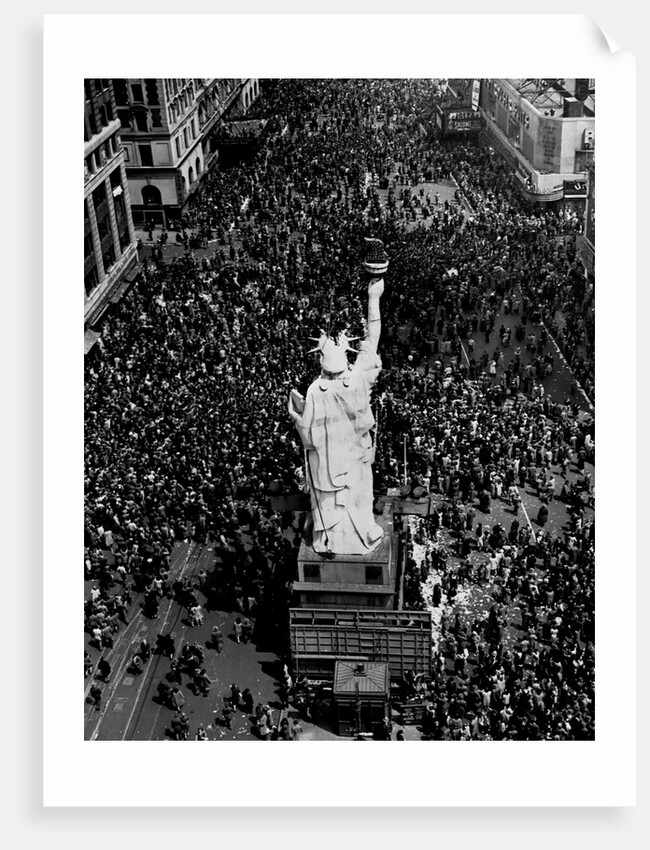 V-E Day in Times Square by Anonymous
