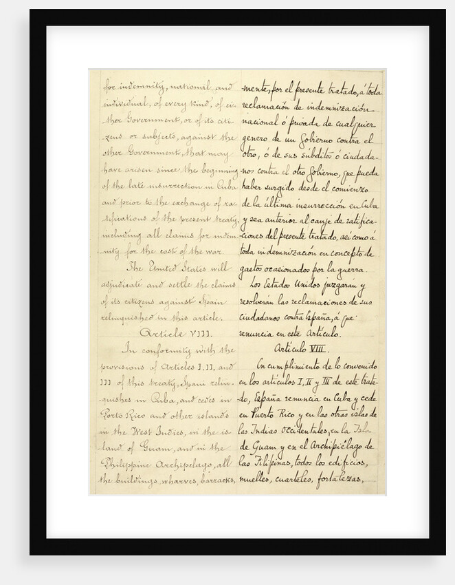 Treaty of Paris, 1898 by Anonymous