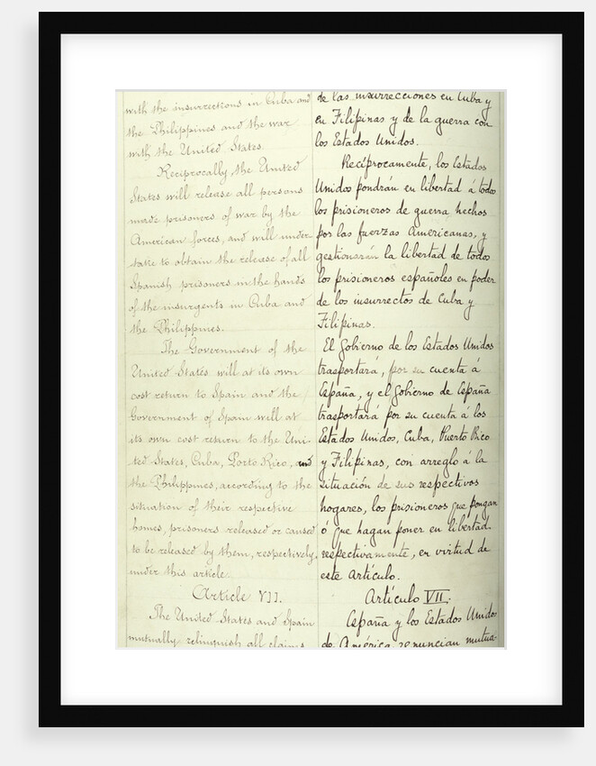 Treaty of Paris, 1898 by Anonymous
