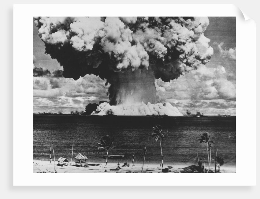 Nuclear Test Cloud in Pacific by Anonymous