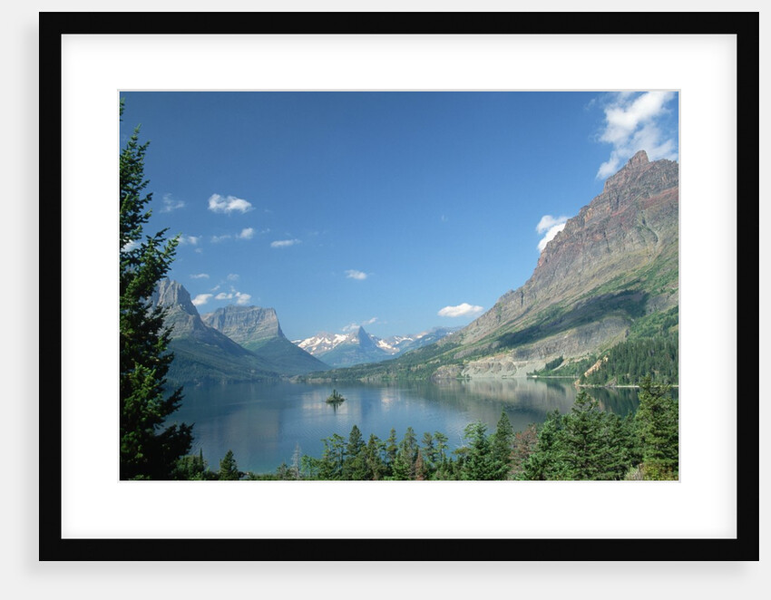 Lake Below Glaciated Peaks by Anonymous