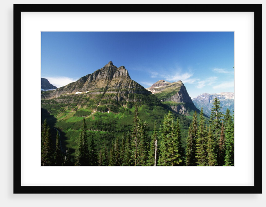 Glaciated Mountain Peaks by Anonymous