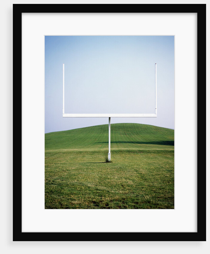 Goal Post in Field by Anonymous