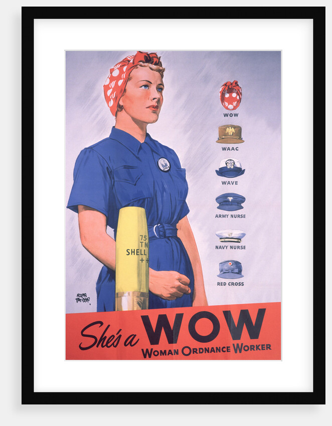 She's a WOW Poster by Adolph Treidler