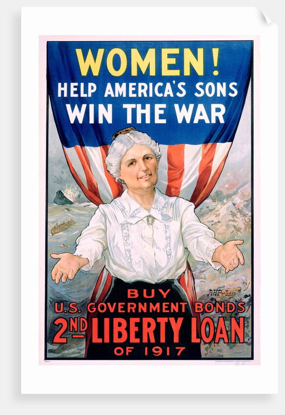 Women! Help America's Sons Win the War Poster by R.H. Porteous